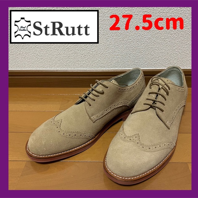 StRutt ストラット スエードレザー ビジネスシューズ 短靴 ウィングチップドレス/ビジネス