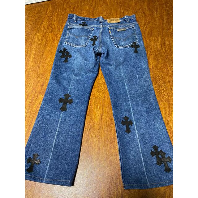 Chrome Hearts(クロムハーツ)の美品　クロムハーツ　リーバイス　517  Levi's クロスパッチ  メンズのパンツ(デニム/ジーンズ)の商品写真