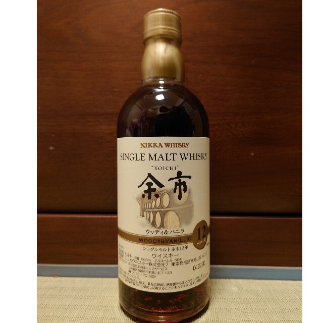 ニッカ 余市 12年 ウッディ&バニラシングルモルト 500ml 55