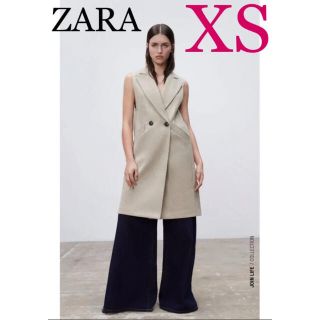 ザラ(ZARA)の【完売/新品】ZARA ダブルブレスト ソフトベスト　XS(ベスト/ジレ)