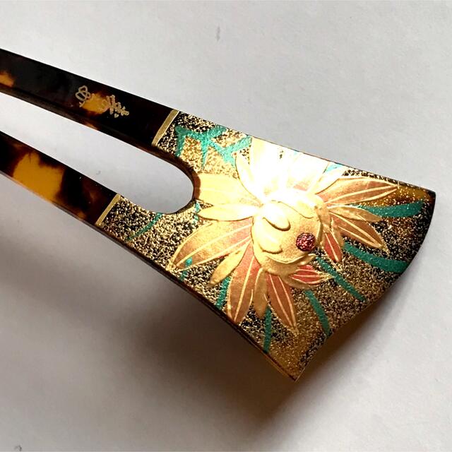 花蒔絵ばちかんざし和装簪髪飾り