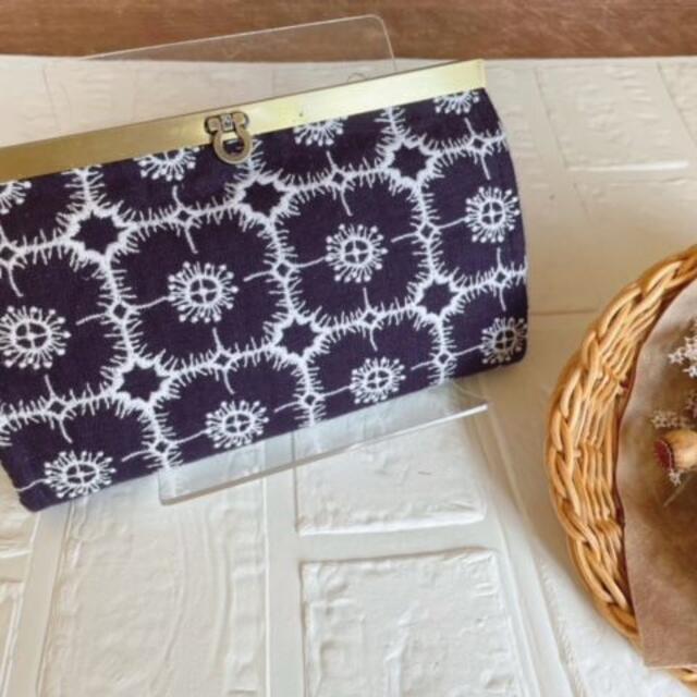 ミナペルホネンの長財布☆アネモネ☆navy | aosacoffee.com