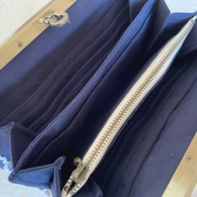 ミナペルホネンの長財布☆アネモネ☆navy | aosacoffee.com