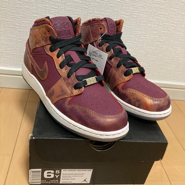 Air Jordan 1 Mid BHM(GS) エアージョーダン1 ミッド