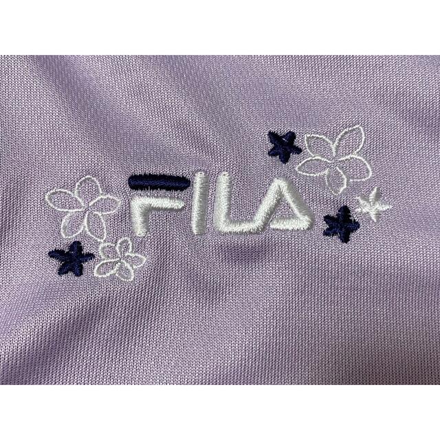 FILA(フィラ)のFILA 重ね着風 スポーツウェア Lサイズ　紫×紺 スポーツ/アウトドアのランニング(ウェア)の商品写真