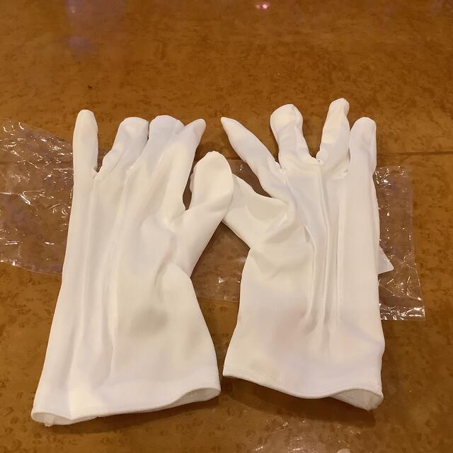 新品未使用　白手袋　ホワイト　グローブ　WHITE GLOVES メンズのファッション小物(手袋)の商品写真