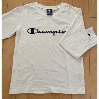 チャンピオン(Champion)のチャンピオン 白 ロングTシャツ 150㎝(Tシャツ/カットソー)