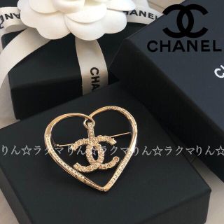 CHANEL - シャネル ブローチ ハート ゴールド【新品未使用】の 