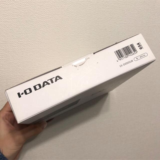 IODATA(アイオーデータ)のIODATA EX-DVD05LW USB2.0対応 ポータブルDVDドライブ  スマホ/家電/カメラのPC/タブレット(PC周辺機器)の商品写真