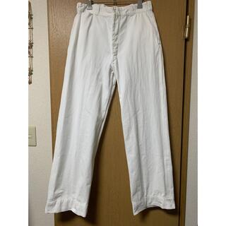 【美品】50s white work pants(ワークパンツ/カーゴパンツ)