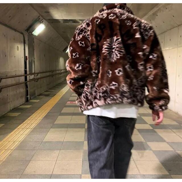 Supreme Bandana Faux Fur Bomber Jacket relocquebec.com
