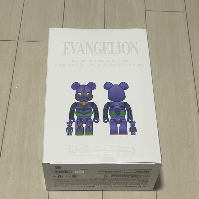 MEDICOM TOY(メディコムトイ)のBE@RBRICK エヴァンゲリオン初号機 CHROME Ver  エンタメ/ホビーのフィギュア(その他)の商品写真