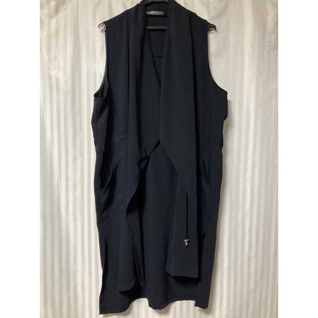 ZARA(ザラ)のZARA BASIC ロングベスト　L レディースのトップス(ベスト/ジレ)の商品写真