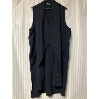 ザラ(ZARA)のZARA BASIC ロングベスト　L(ベスト/ジレ)