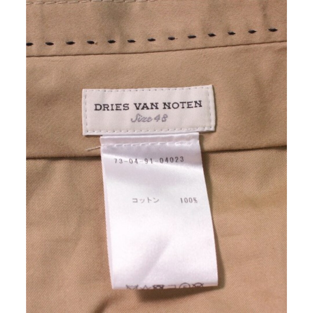 DRIES VAN NOTEN スラックス 48(L位) ベージュ無地丈