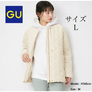 ジーユー(GU)の【極美品】GU キルティングブルゾン　Ｌ(ブルゾン)