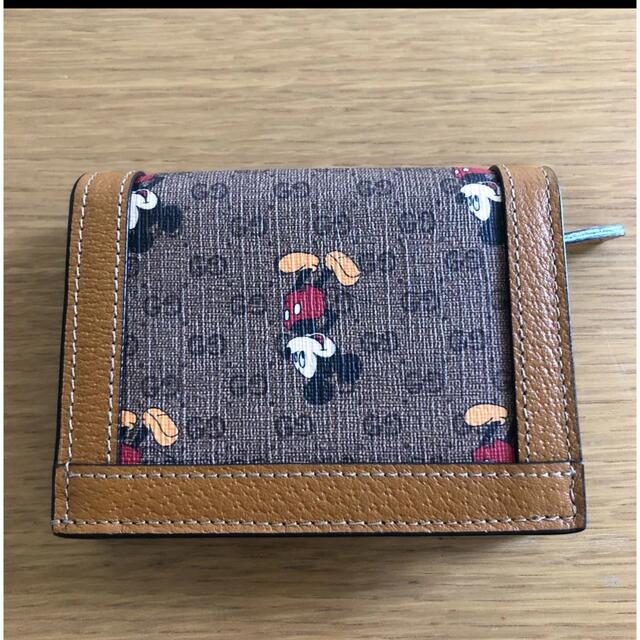 Gucci(グッチ)のお値下げ中！  GUCCI  ミッキー  コラボ  財布  折り財布 レディースのファッション小物(財布)の商品写真