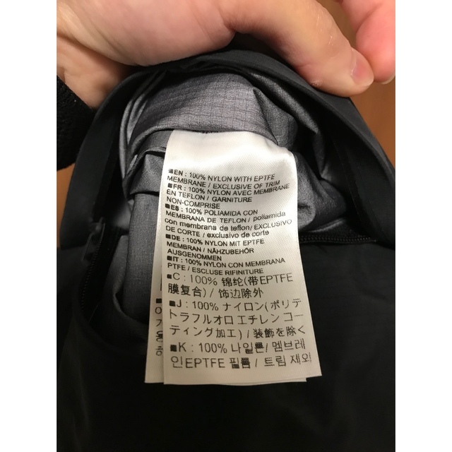 ⭐︎新品未使用⭐︎アークテリクス モニターコート 希少 XS ブラック 袋付き 4