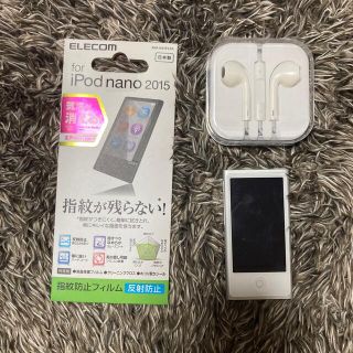 アイポッド(iPod)のipod nano 16GB シルバー　第7世代(ポータブルプレーヤー)