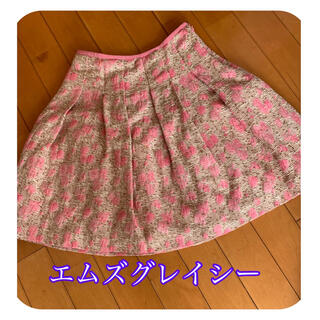エムズグレイシー(M'S GRACY)の美品   エムズグレイシー　 ピンク色　スカート(ひざ丈スカート)