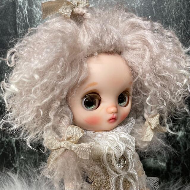 blythe _wm-527パールピンク三つ編み⭐️チベットラムウィッグ