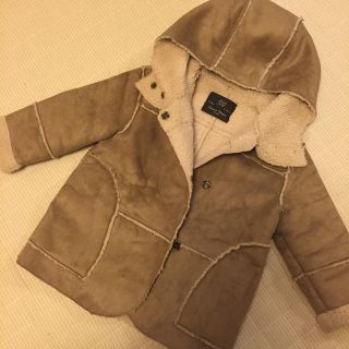 ザラキッズ(ZARA KIDS)のザラキッズZARA KIDSフェイクムートンコート☆キャメル100 104(コート)