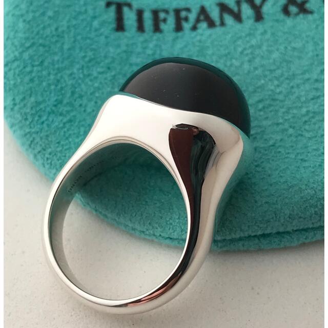 Tiffany エルサ・ペレッティカボション リング9号美品 Tiffany エルサ・ペレッティカボション リング9号美品