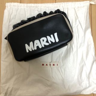 マルニ(Marni)のMARNI　マルニ　バッグ　ギャザーハンドルバッグ　ロゴバッグ(ハンドバッグ)