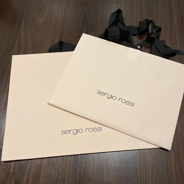 Sergio Rossi(セルジオロッシ)のセルジオロッシ　紙袋　2枚 レディースのバッグ(ショップ袋)の商品写真