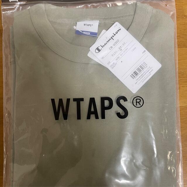 W)taps(ダブルタップス)のM Wtaps Champion ACADEMY SS COTTON オリーブ  メンズのトップス(Tシャツ/カットソー(半袖/袖なし))の商品写真