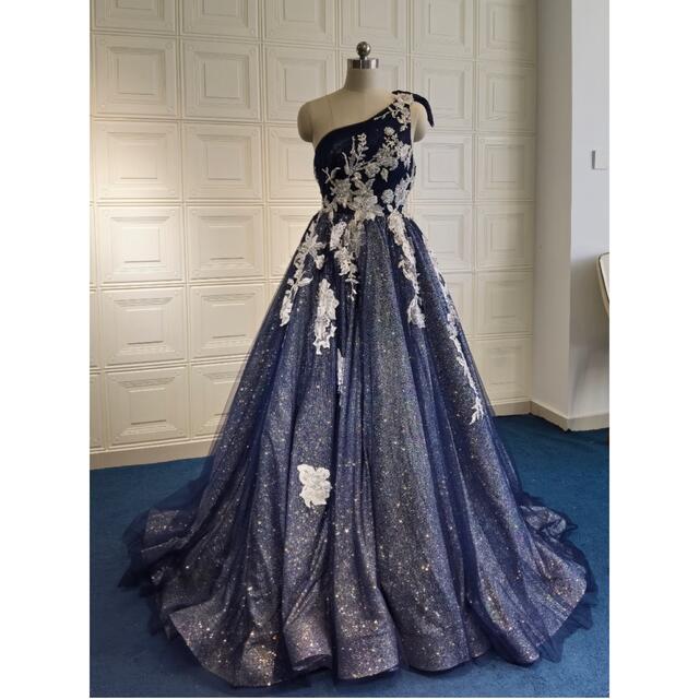 出産祝い ma550 カラードレス ワンショルダードレスの通販 by MINLADY BRIDE ラクマ