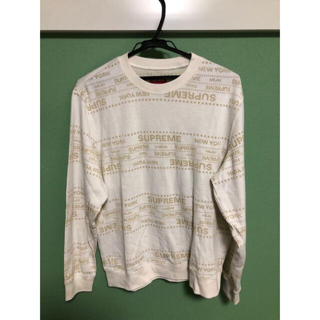 スウェット込み L Supreme Metallic Jacquard Crewneck