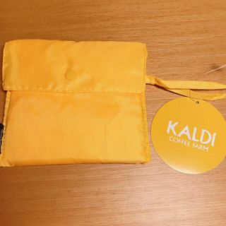 カルディ(KALDI)のカルディ　エコバッグ　イエロー(エコバッグ)