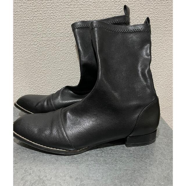 完売　シールームリン  ECO LEATHER FIT フラットショートブーツ