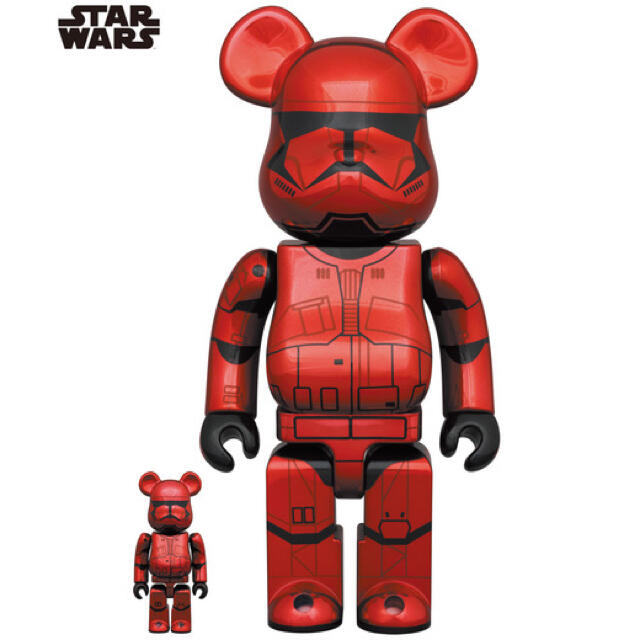 BE@RBRICK SITH TROOPER CHROME 100% 400%