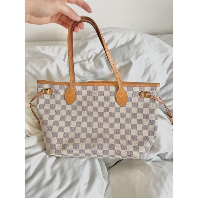 LOUIS VUITTON(ルイヴィトン)の【美品】ルイヴィトン　ダミエ　アズール　ネヴァーフル　PM　トートバッグ レディースのバッグ(トートバッグ)の商品写真