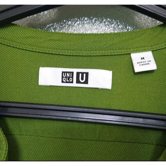 UNIQLO(ユニクロ)のUNIQLO シャツ グリーン レディースのトップス(シャツ/ブラウス(長袖/七分))の商品写真