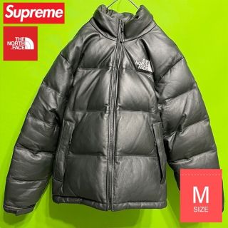 シュプリーム(Supreme)のSupreme North Face Leather Nuptse Jacket(ダウンジャケット)