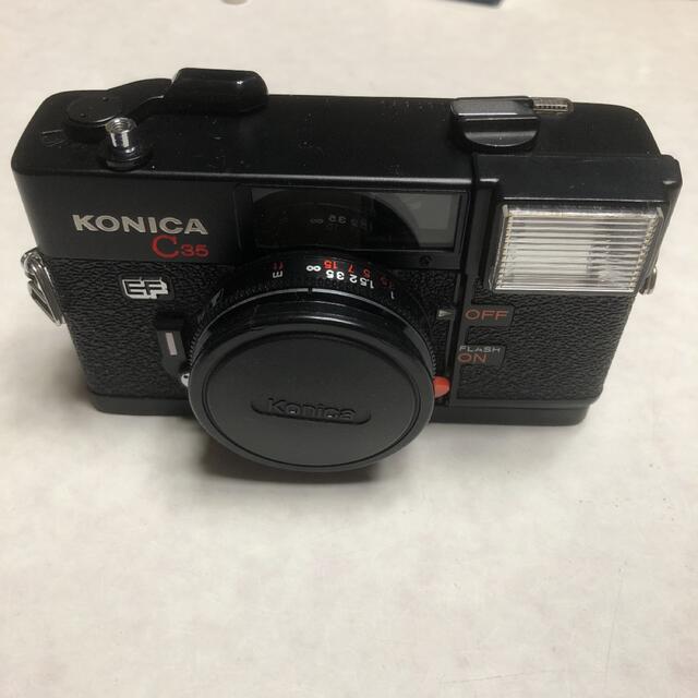 フィルムカメラ動作品　KONICA  C35 EF  フィルムカメラ