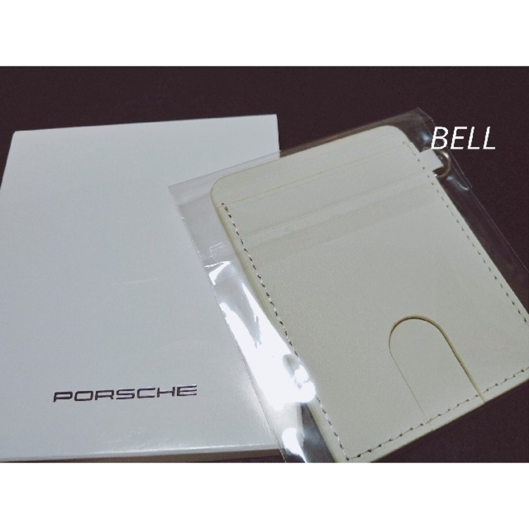 Porsche(ポルシェ)のPORSCHE ポルシェ オリジナル カードケース 非売品 白 ホワイト レディースのファッション小物(パスケース/IDカードホルダー)の商品写真