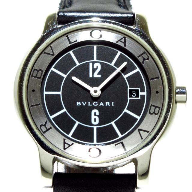 税込?送料無料】 BVLGARI - ブルガリ 腕時計 ソロテンポ ST29S 黒