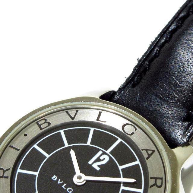 ステンレス BVLGARI - ブルガリ 腕時計 ソロテンポ ST29S 黒の ベルトカラ