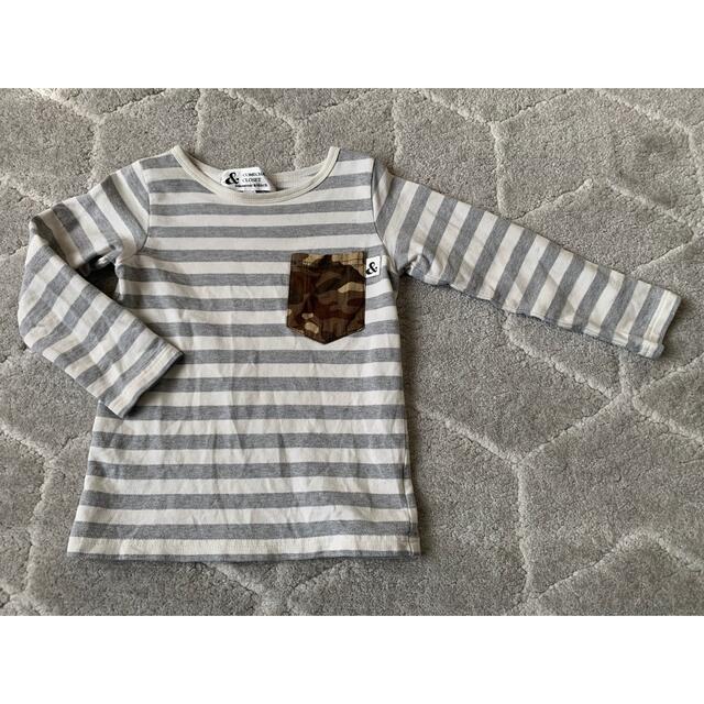 FITH(フィス)のボーダーカットソー　110 キッズ/ベビー/マタニティのキッズ服男の子用(90cm~)(Tシャツ/カットソー)の商品写真