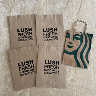 ラッシュ(LUSH)のLUSH スターバックス ショップ袋 新品未使用(ショップ袋)