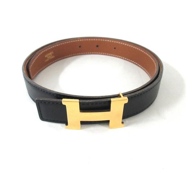 エルメス ベルト 65 Hベルト 黒×ゴールド rotondaro.com.uy