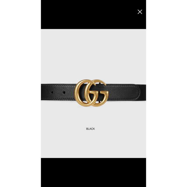 Gucci(グッチ)のGUCCI  ダブルジー　レザー　ベルト　新品未使用　タグ付き レディースのファッション小物(ベルト)の商品写真