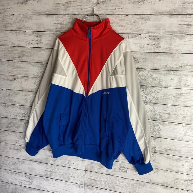 adidas - アディダス☆刺繍ロゴトラックジャケット 80'S マルチカラー