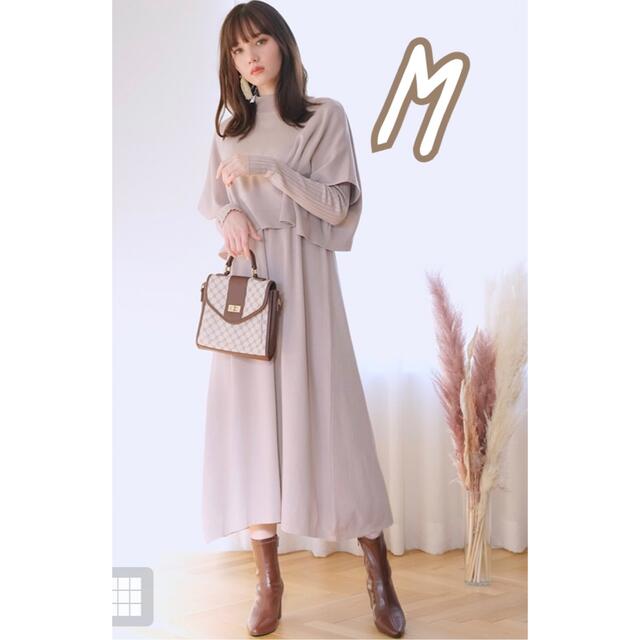 GRL GRL グレイル ショートケープ付きニットワンピース Mの通販 by rie 新品♡GRL♡黒のマーメイドキャミワンピース ショート