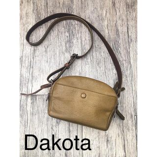 ダコタ(Dakota)のダコタDakota レザーショルダーバッグ　カーキ(ショルダーバッグ)