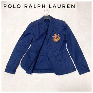 ポロラルフローレン(POLO RALPH LAUREN)の【大人気！】 ラルフローレン ジャケット レディース エンブレム サイズ4(テーラードジャケット)